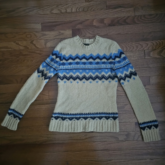Vintage Fair Isle Abercrombie and Fitch Wool Sweater - Picture 1 of 2
